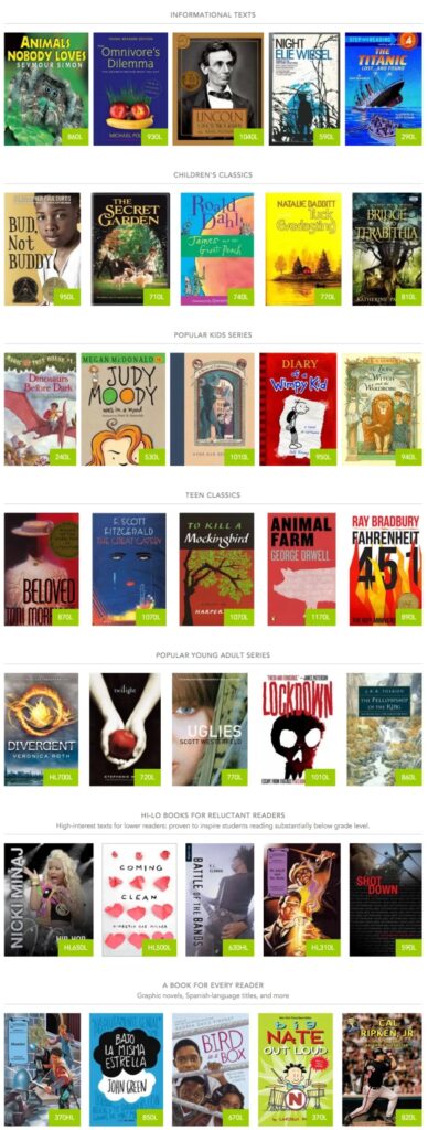A bunch of books that are on the same page
